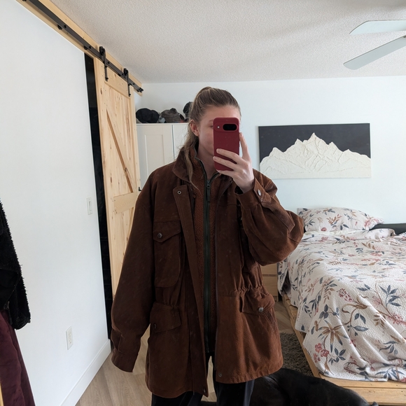 Brown Leather Jacket - Picture 1 of 5